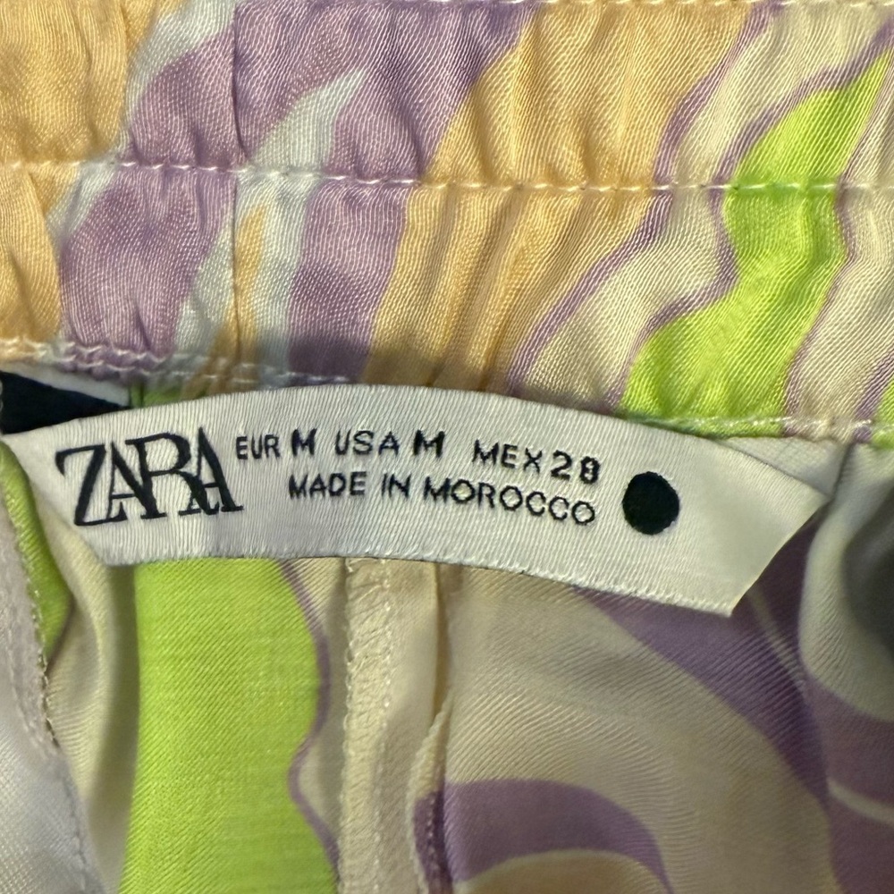 New Zara Blogger Favorite Pastel Wide Leg Flowy Lightweight Palazzo Trouser - Picture 3 of 8